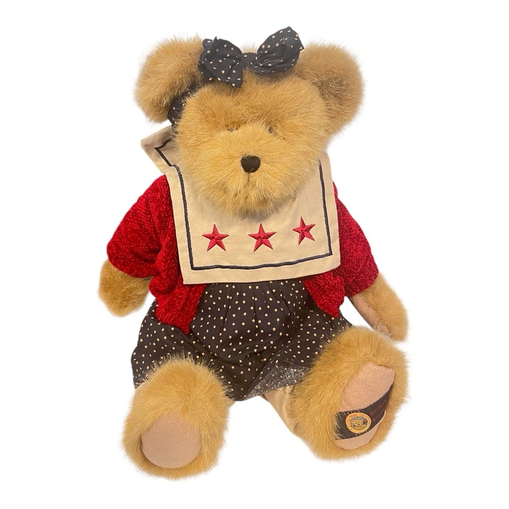 Vintage w/ Tag Boyds Bear Best Dressed Della Mae Bearyproud‎ Patriotic Stars